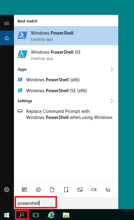 Запуск командной оболочки PowerShell