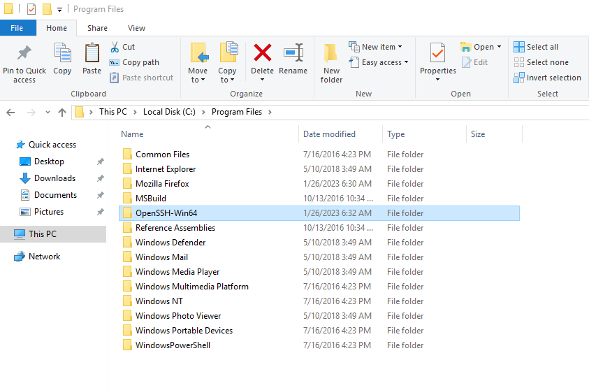 Каталог Program Files