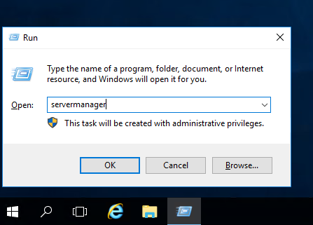 Запуск Server Manager