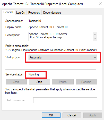 Служба Apache Tomcat