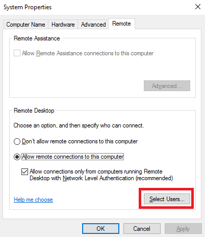 Свойства системы - Как создать пользователя в Windows Server