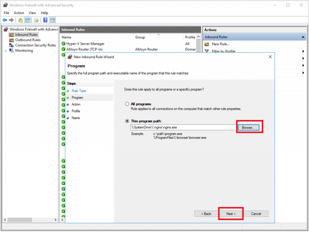 Выбор программы - Как запустить Nginx на Windows Server
