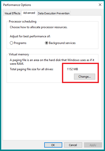 Изменение размера файла подкачки - Оптимизация сервера, работающего на Windows