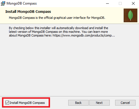 Установка MongoDB Compass