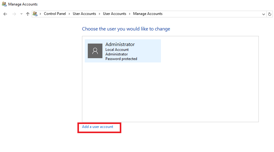 Add a user account - Как создать пользователя в Windows Server