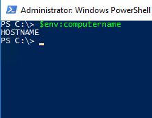 Проверка имени сервера в PowerShell