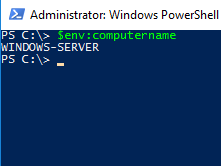 Проверка имени сервера в PowerShell