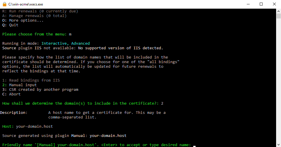 Нажмите Enter - Как установить SSL-сертификат Lets Encrypt на Apache