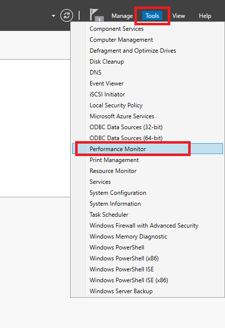 Запуск Performance Monitor